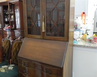 Mohoghany 13 pane Secretary with Key