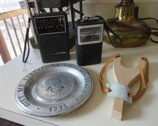 "Give Me Liberty of Give Me Death" pewter plate