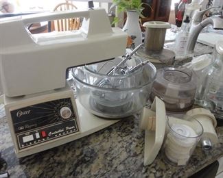 Vintage Oster Regency Kitchen Center with all the extra accessories
