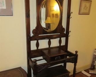 Victorian hall tree