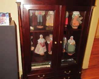 Mahogany curio cabinet