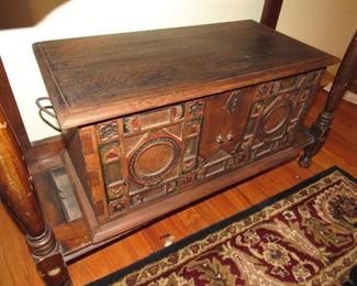 Antique carved box