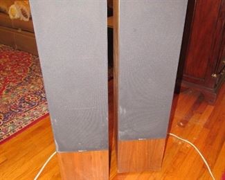 Tall Boston Acoustics speakers