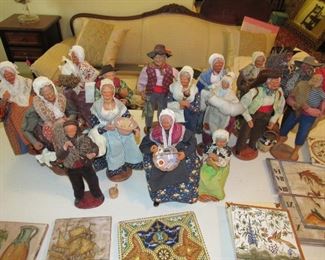 More Santons de Provence Limone Jouglas sculptures.... 28 in all found in the house