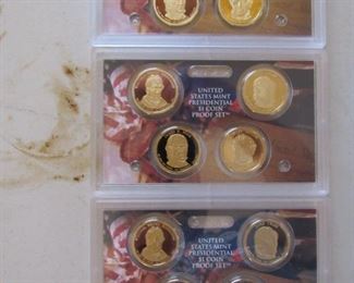 Presidential dollar proofs