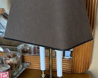 One of several quality table lamps.