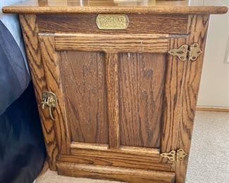 White Clad fridge/cabinet.