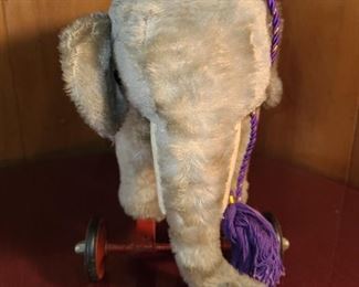 Steiff Elephant On Wheels