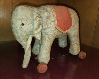 Steiff Elephant On Wheels