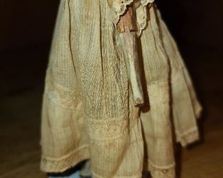 AMAZING ANTIQUE HANDCARVED WOODEN DOLL