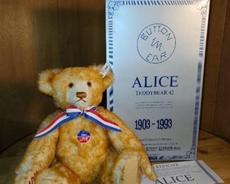 Steiff Alice Bear 1903 --> 1993 (Limited Edition Of 5,000 Pieces)