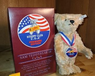 Steiff Sam Teddybear 28 Steiff Club USA Premiere Edition In Box
