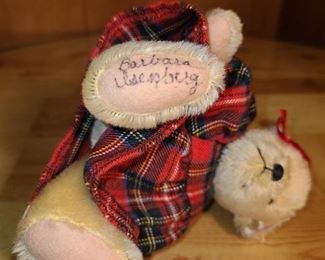 Steiff Christmas Bear (Hand Signed By Barbara Isenberg -Founder And Creative Director Of North American Bear!)