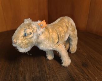 SUPER RARE ANTIQUE STEIFF TIGER W/ ORANGE TAG! (CIRCA 1930S)