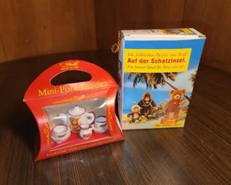 Steiff Mini Tea Set & Puzzle
