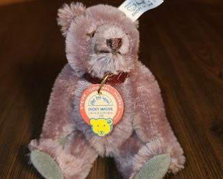 Steiff The Toy Store Dicky Mauve 1991 (Limited Edition Of 2,000 Pieces)