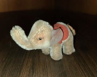 Steiff Mini Elephant W/ Logo On Back