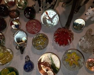 Art Glass Paperweight Collection