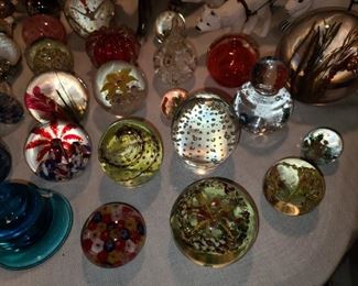 Art Glass Paperweight Collection