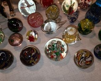 Art Glass Paperweight Collection
