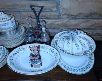 Large Dinnerware Set ("Bridal Wreath" By Princess China)