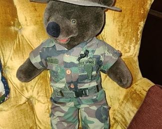 Military Bear In Uniform