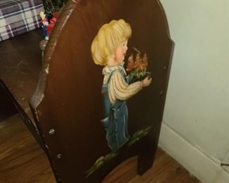 Handpainted Wooden Bench