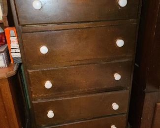 Tall Wooden Dresser Cabinet
