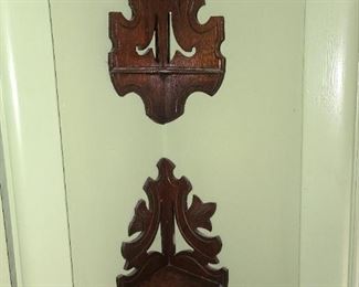 Wooden Corner Wall Shelves