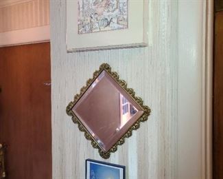 Framed Artwork & Mirror