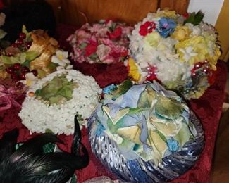 STUNNING COLLECTION OF BEAUTIFUL VINTAGE HATS! ALL IN GREAT CONDITION!