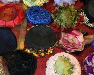 STUNNING COLLECTION OF BEAUTIFUL VINTAGE HATS! ALL IN GREAT CONDITION!