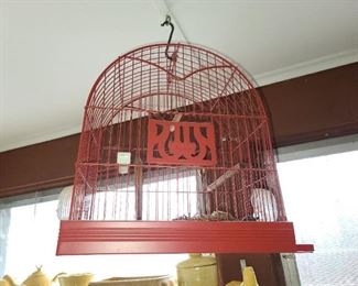 Vintage Hanging Bird Cage