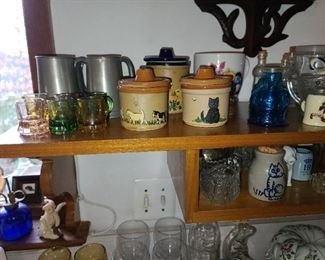 Assorted Kitchen Items (Pots, Pans, China, Glassware, Dishware, Etc.)