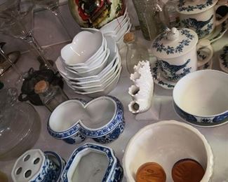 Assorted Kitchen Items (Pots, Pans, China, Glassware, Dishware, Etc.)