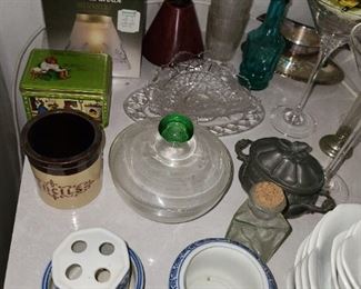 Assorted Kitchen Items (Pots, Pans, China, Glassware, Dishware, Etc.)