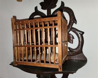 Vintage Mouse In Cage Toy