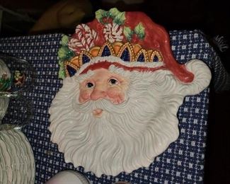 Fitz & Floyd Santa Plate