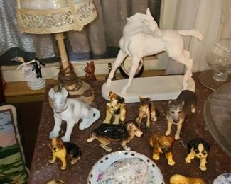Porcelain Dog Figurines