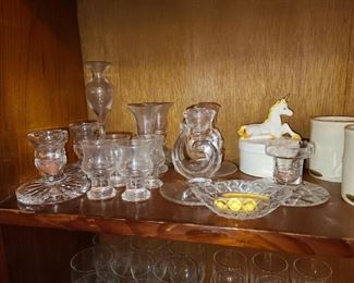 Assorted Crystal & Glassware