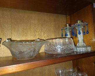 Assorted Crystal & Glassware