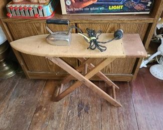 Vintage Ironing Board & Iron Toy