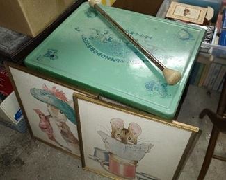 Antique Tin Top Children's Table