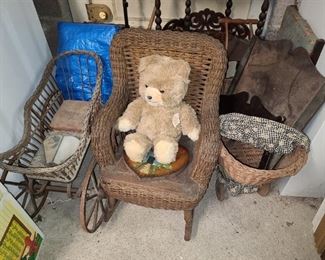 Wicker Bear Chair