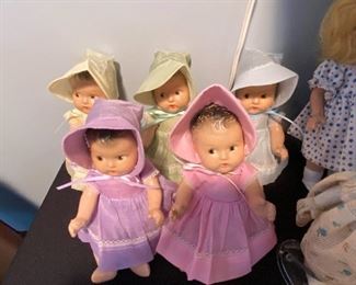 Madame Alexander Dionne Quintuplets Dolls, 1930s, in excellent condition!