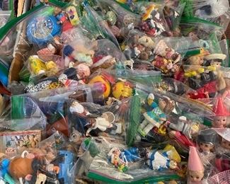 Miscellaneous Vintage Toys, Smurfs, California Raisins, Madame Alexander Dolls, Strawberry Shortcake, and MORE