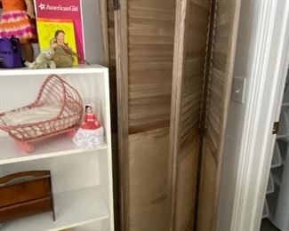 6 Panel Wooden Room Divider, American Girl Dolls and Accessories