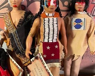 Sandy Dolls Limited Edition Warrior Series - "Roaring River", "Howling Dog" and "Flying Falcon"