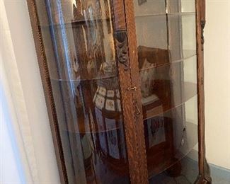 Close Up of the Cabinet with Curved Glass