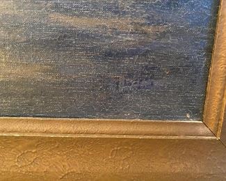 A. Espoy Signature, also on back of frame